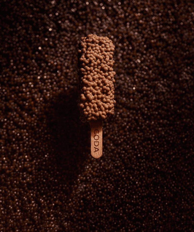 Popsicle mit Kaviar im Restaurant Coda Eis am Stiel